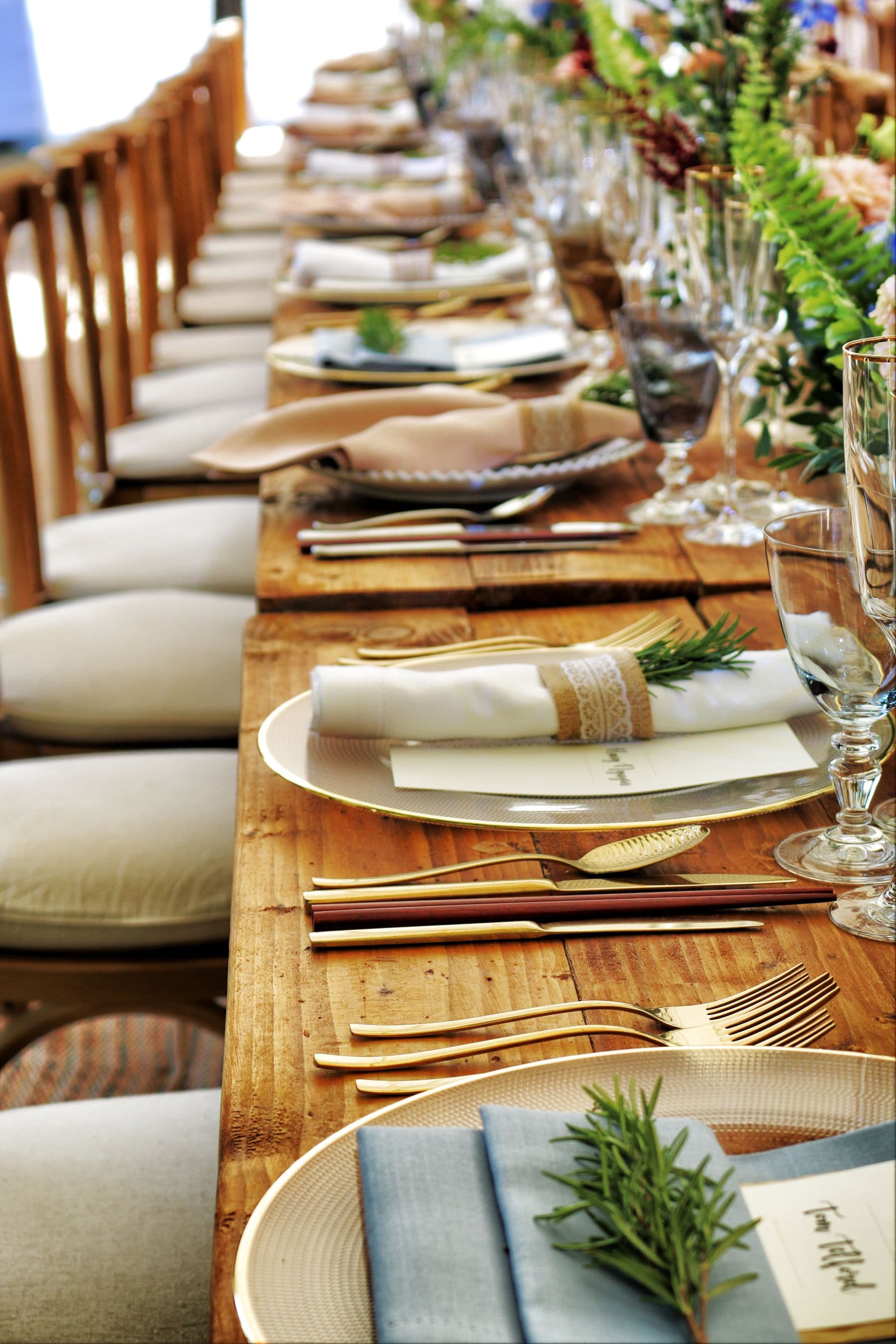 Candlelit dining table set for a slow seasonal evening